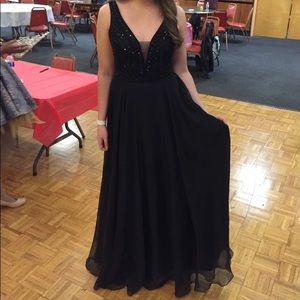 Size 12 Black Sherri Hill Gown